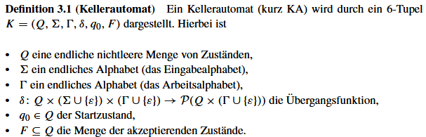 Kellerautomat-Definition